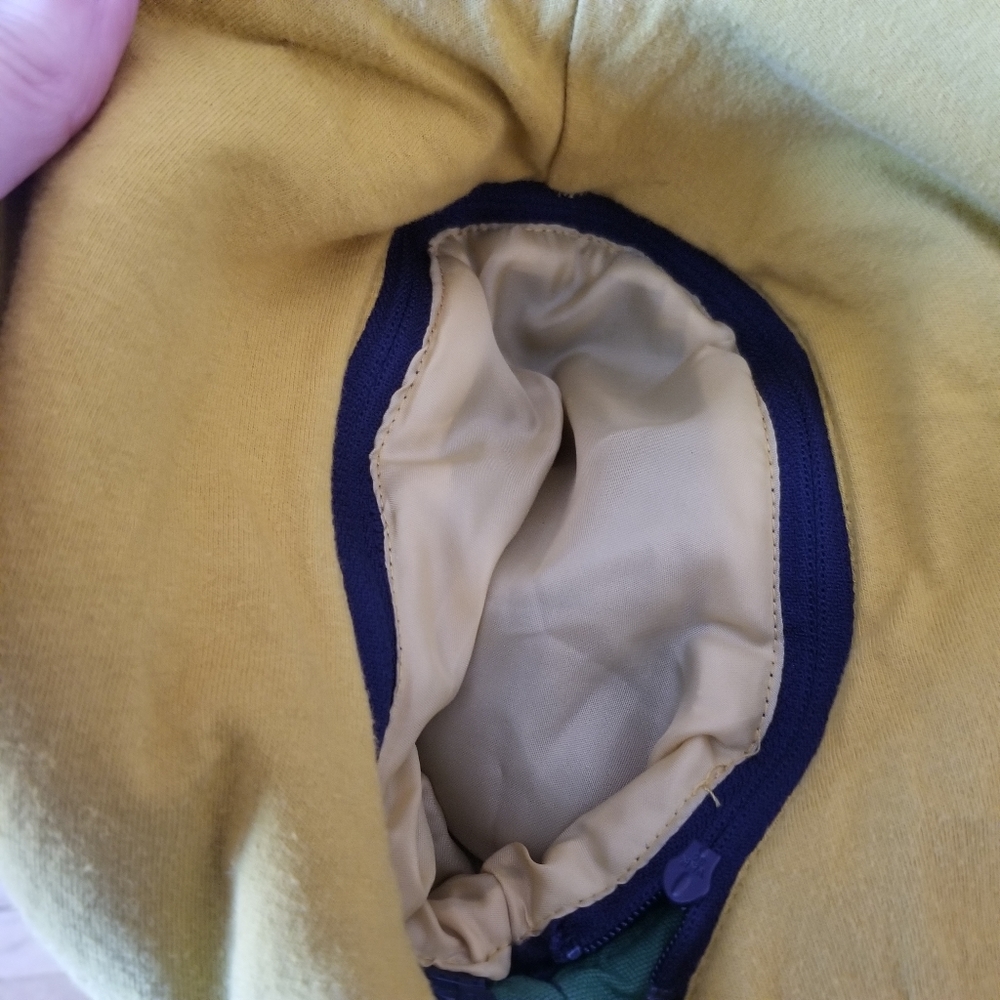 BODEN MINI Navy/Green Convertible Lined Sherpa Jacket Vest. 5-6Y - Picture 4 of 6